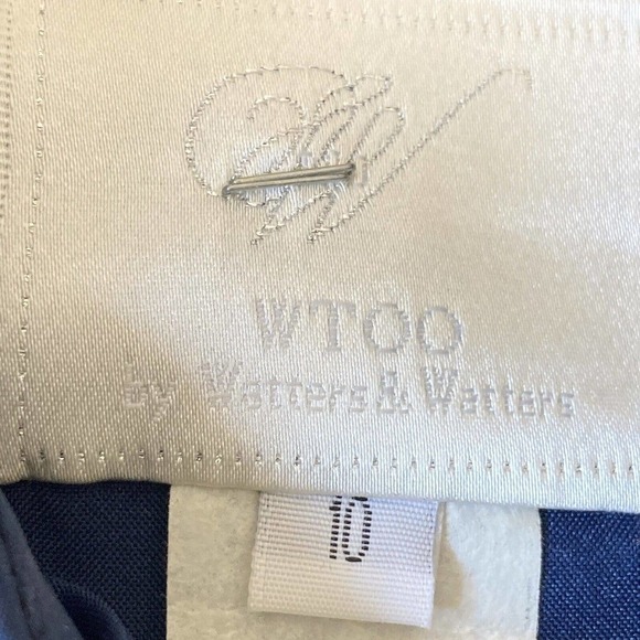 WTOO By Watters Dress Womens 10 Ball Gown Long Button Back Strappy Evening - Picture 9 of 12